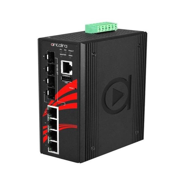 8-Port Industrial PoE+ Gigabit Light Layer 3 Managed Ethernet Switch